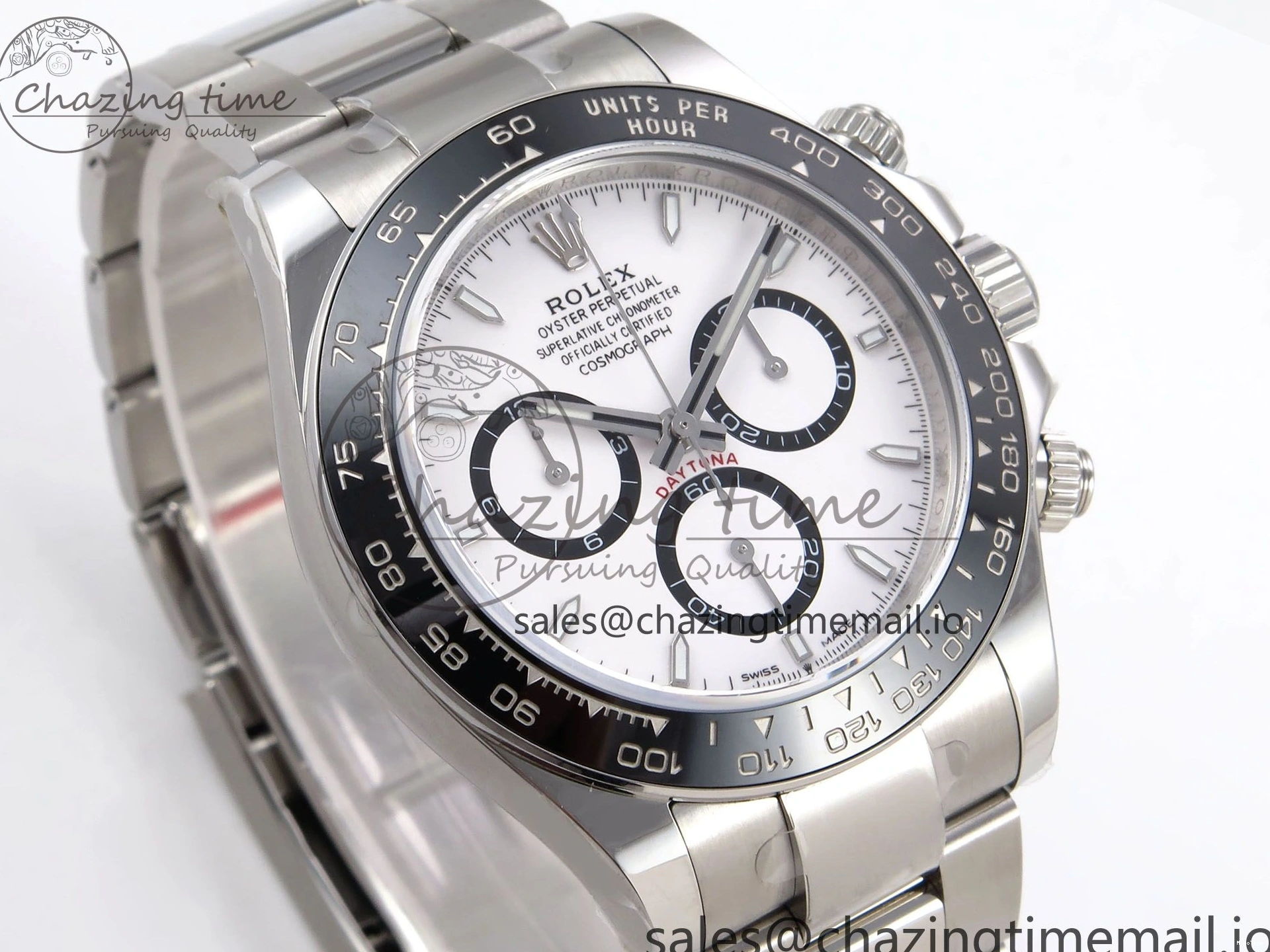MiroTime 0427 Fashionable Daytona 126500 APF 1:1 Best Edition 904L Steel White Dial on SS Oyster Bracelet DD 1113